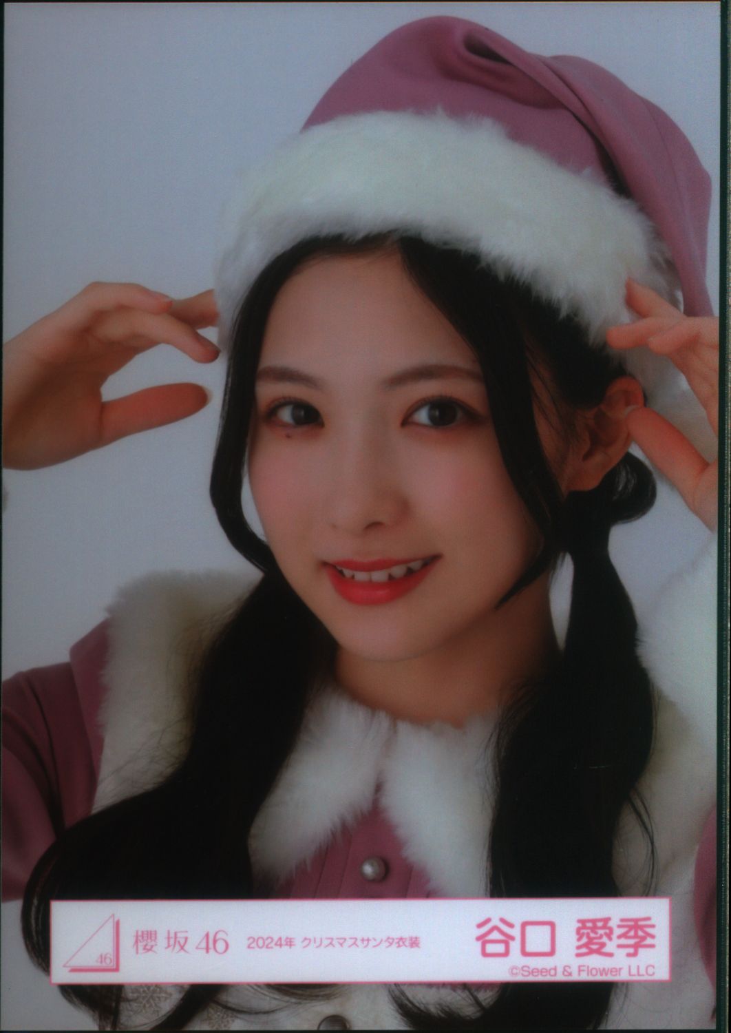 櫻坂46 生写真ヨリ直筆サイン谷口愛季クリスマスサンタ2024年