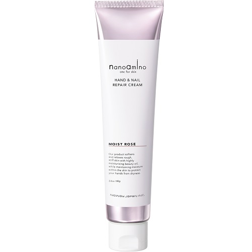 ナノアミノ ハンド&ネイルリペアクリーム モイスト ローズ 80g ニュー