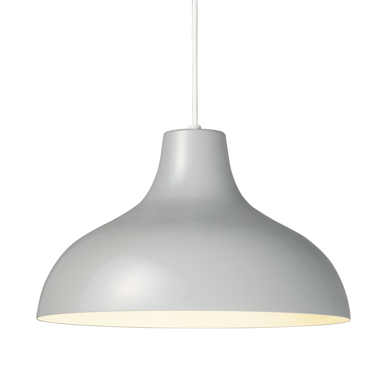 無印 ペンダントライト丸・L コード・フランジ：ホワイト + スマート