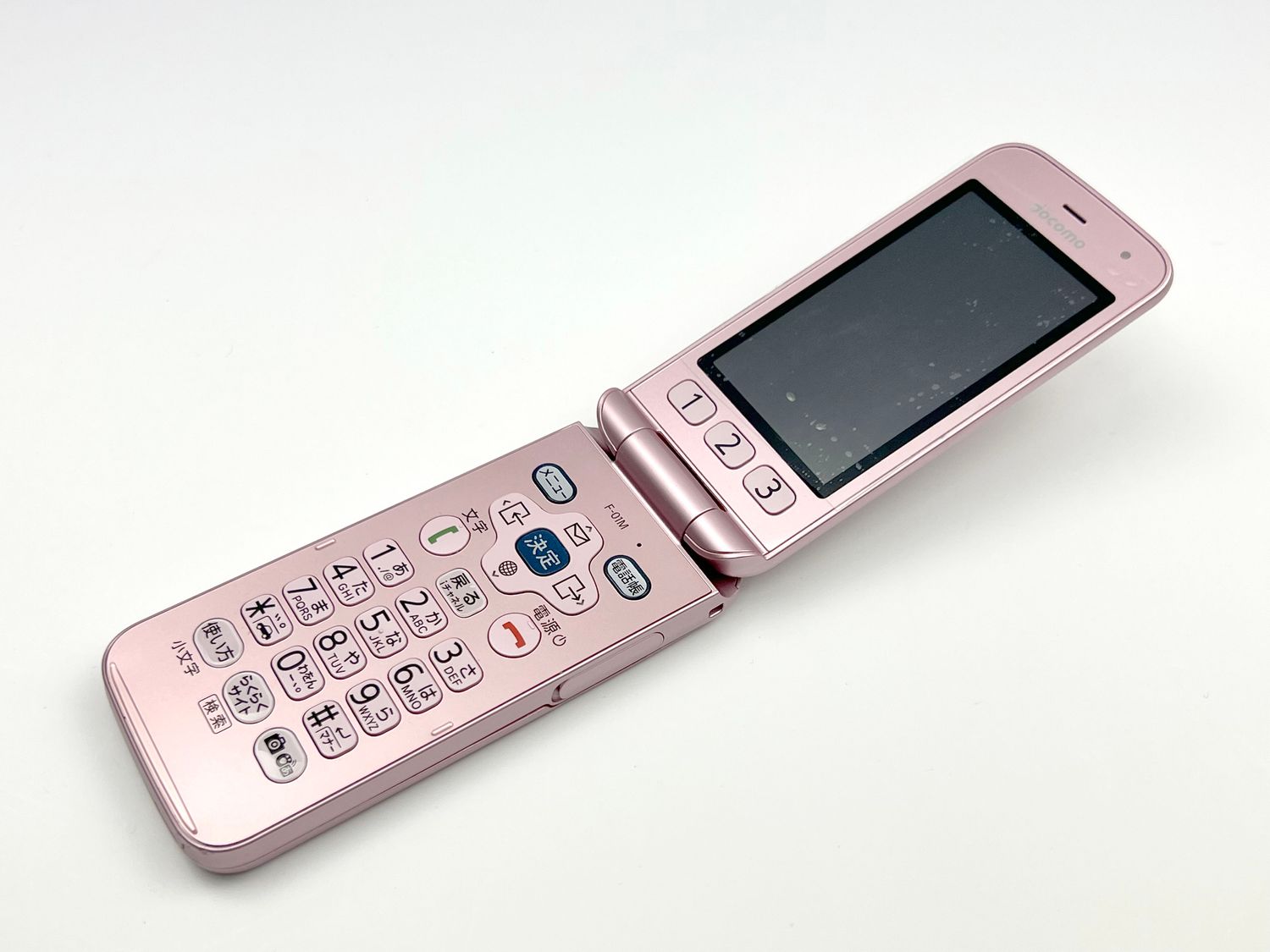 ムスビー｜docomo らくらくホン F-01M ピンク ガラホ ドコモ【らくらく