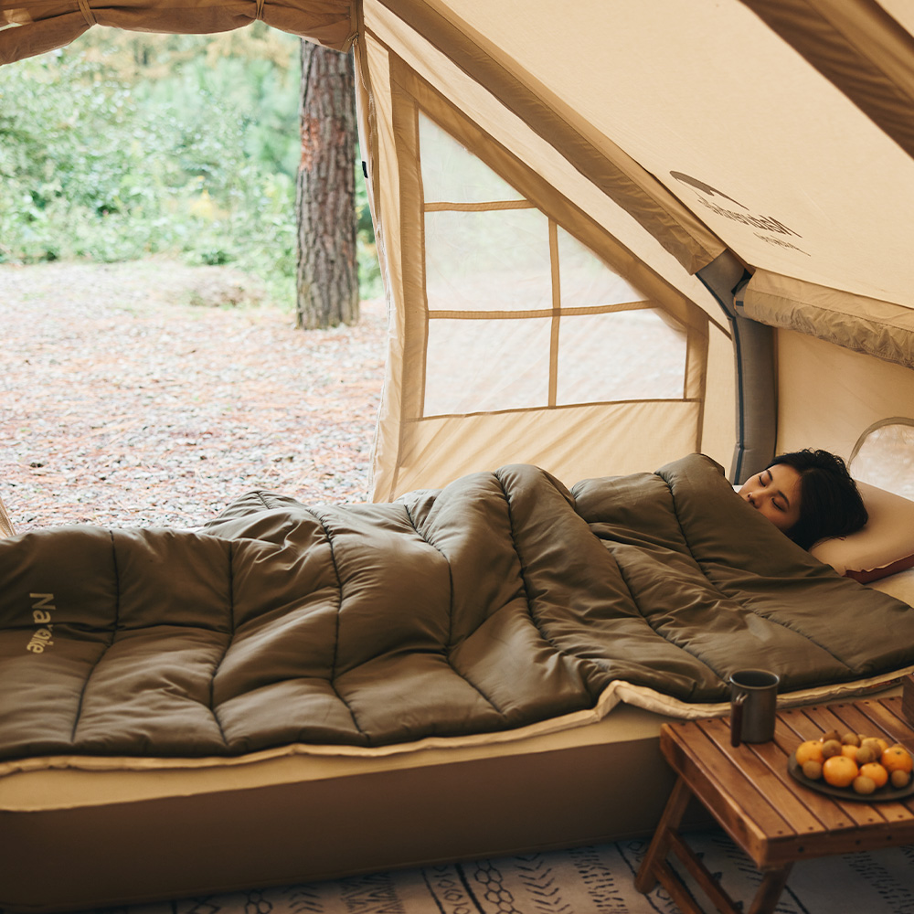 Naturehike LDシリーズ 寝袋 シュラフ 封筒型 洗える 布団 225x75cm