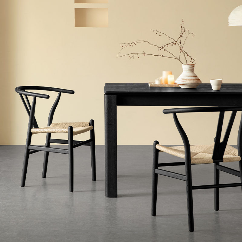 Woody Aura 和モダン編み込みチェア | 伝統編み×モダンの端正な座り味