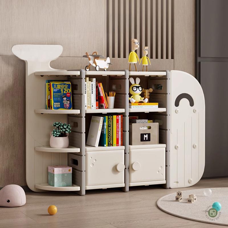 クジラデザインの本棚 | 子どもの興味を引くユニークな形状 – CAGUUU