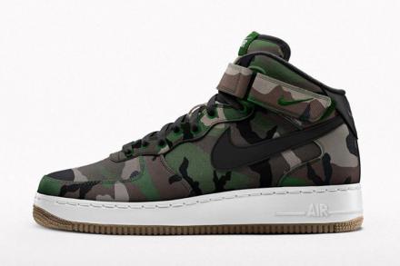 ナイキiD エアフォース1 デジタル & ウッドランド カモフラージュ