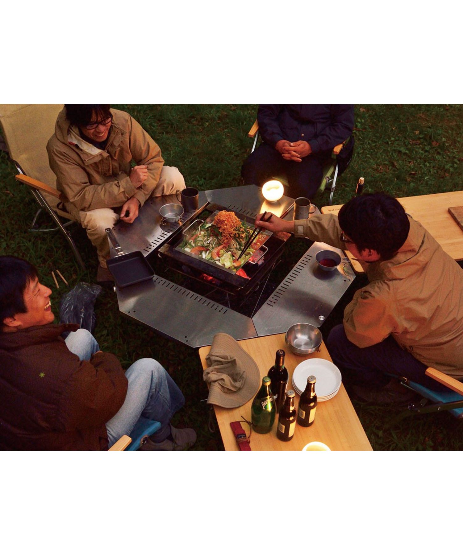 スノーピークジカロテーブルブラック+ギアトート+特注天板 3点セット