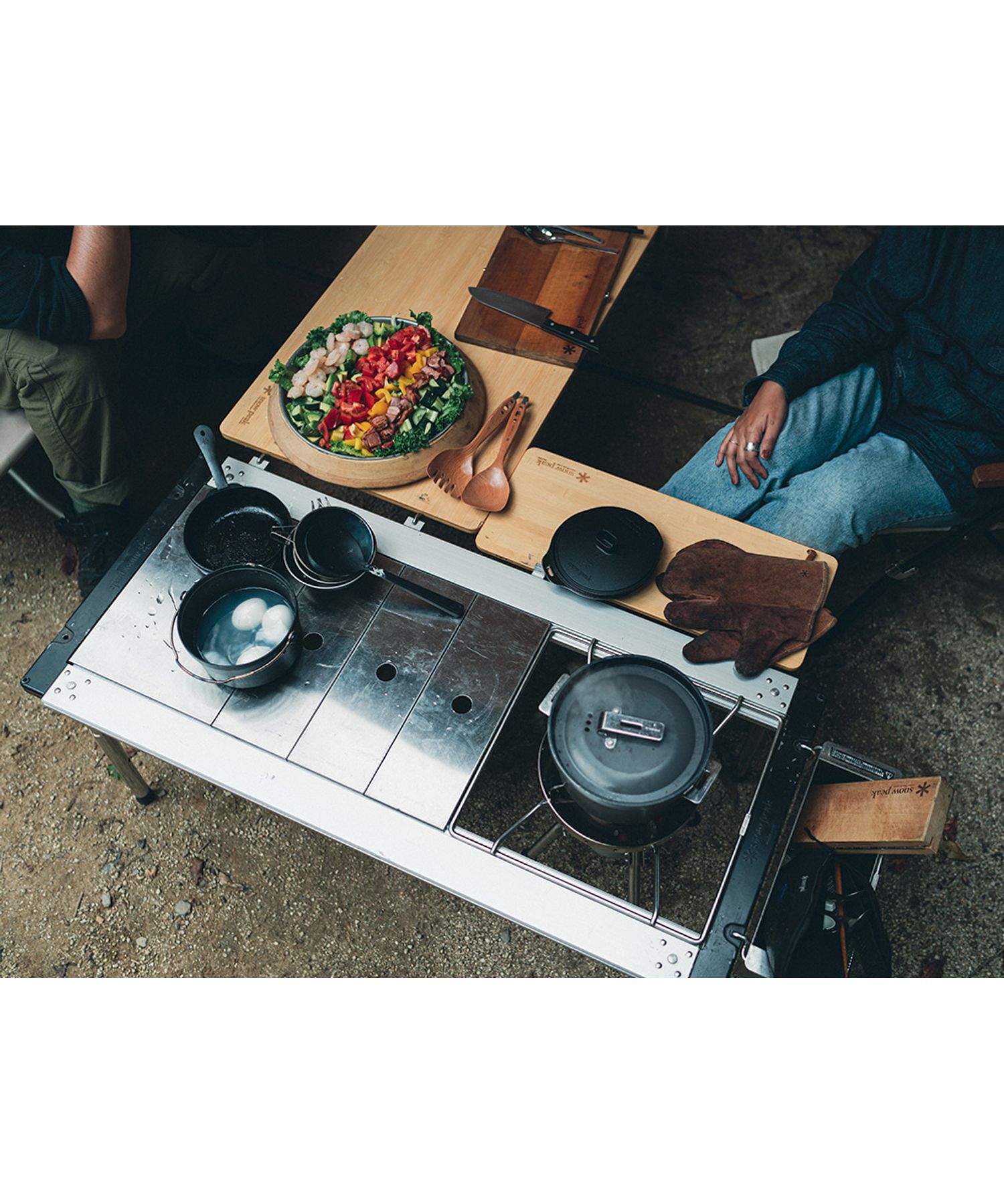 peak ステンボックスハーフ 本体、蓋 2個セット peak ステンボックス