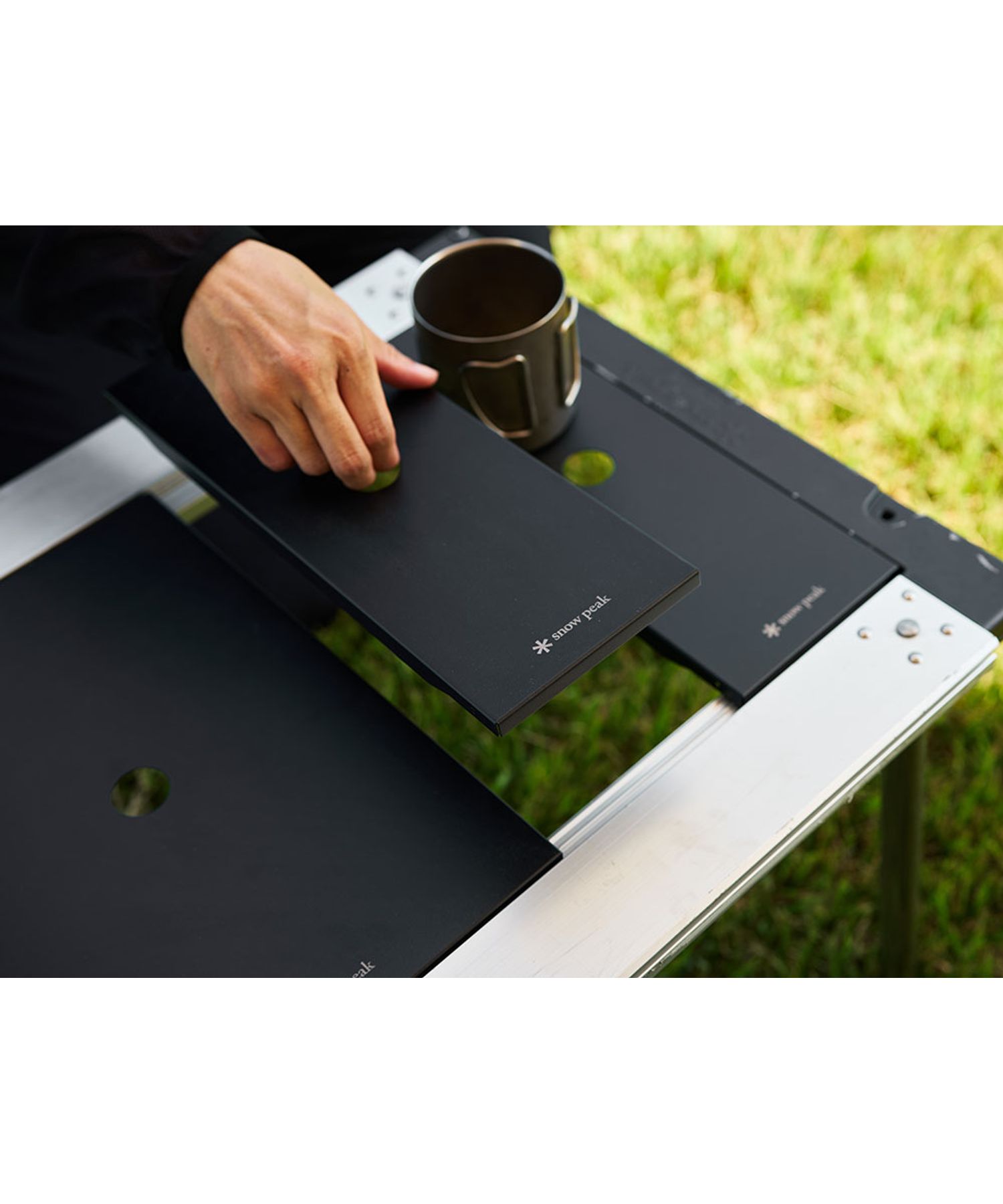 雪峰祭 限定 peak ステンレストレー ハーフユニット ブラック 3枚