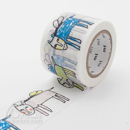 カモ井加工紙/KAMOI】mtマスキングテープ/mina perhonen pegasus・white