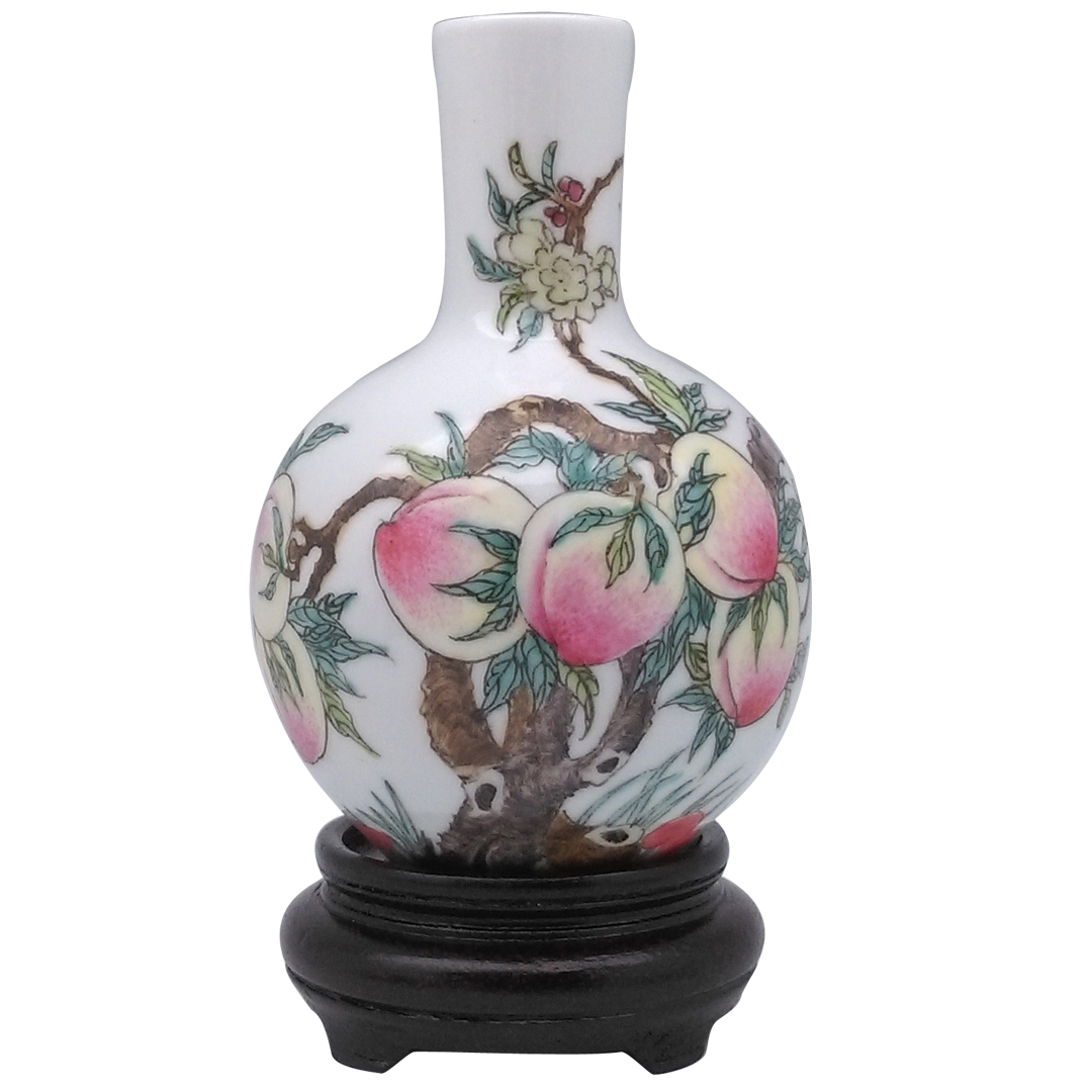 中国古美術 清末民国時代 粉彩天球瓶 40cm 刀馬人物 中国古