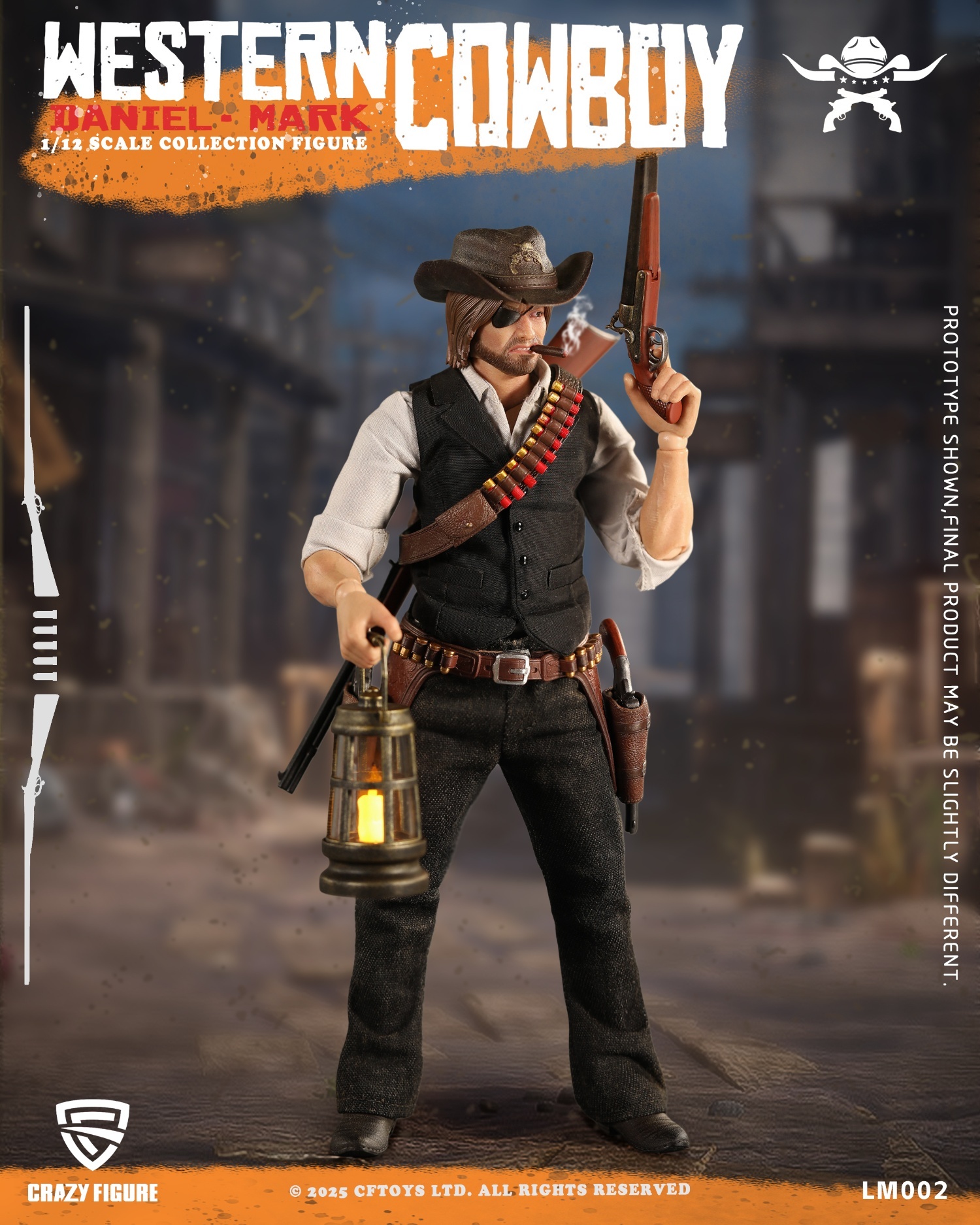 CFTOYS Western Cowboy- Daniel Mark (Deluxe Edition) Ac