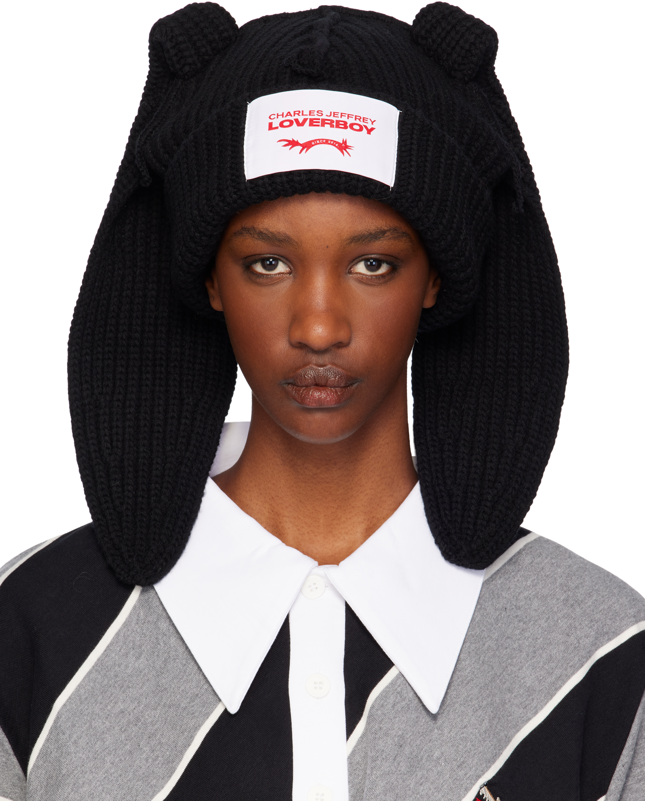 Charles Jeffrey LOVERBOY 猫耳ニット帽 ビーニー