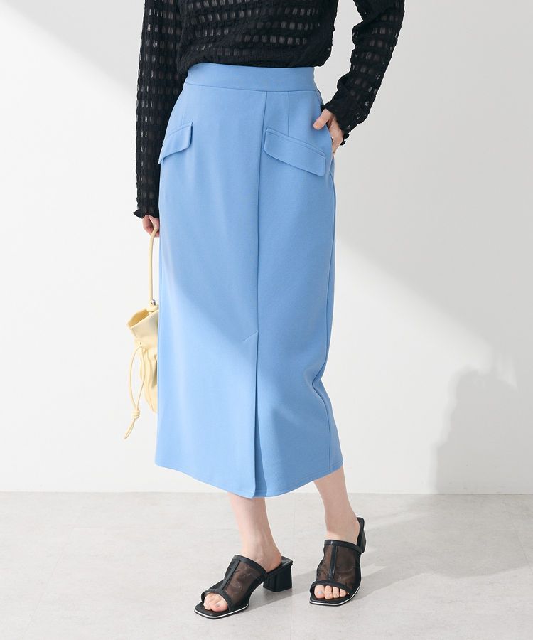 きれいシルエット フラップ付きナロースカート/Green Parks（グリーン