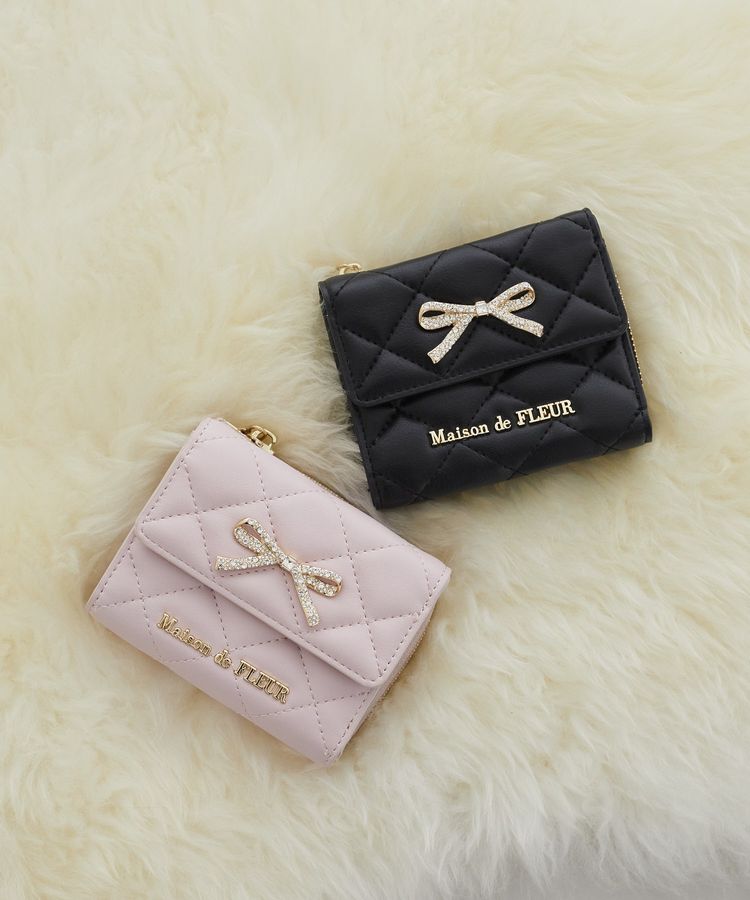 リボンビジューウォレット/Maison de FLEUR（メゾン ド フルール）の