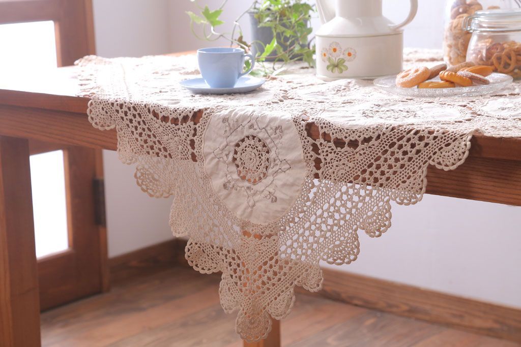 楽天市場】アンティークテーブルクロスの通販 アンティークホワイト