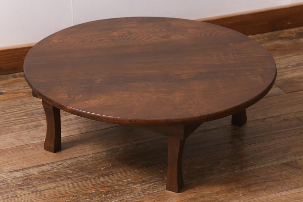 テーブル ダークブラウン レトロ ちゃぶ台 アンティーク ヴィンテージ