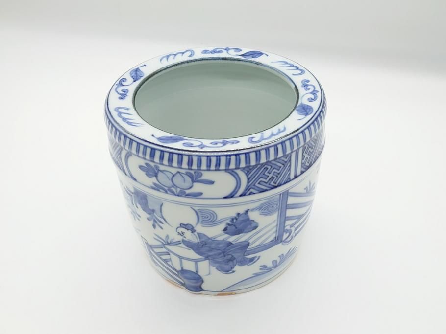 古美味】丹山窯 小峠葛芳造 藤之絵水指 茶道具 保証品 7OHy