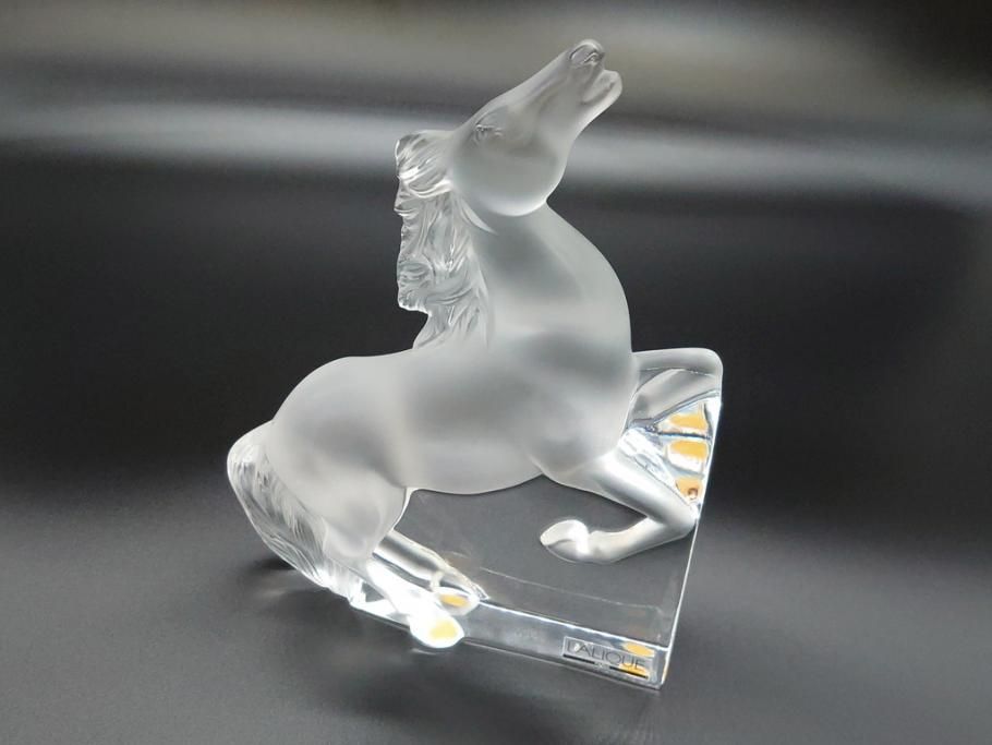 ラリック LALIQUE 鹿 フィギュリン クリスタル 置物 R. Lalique Renee