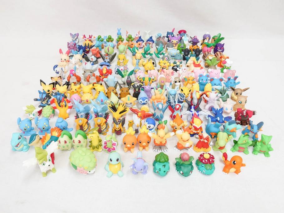 クリア スケルトン ポケモンキッズ 指人形 フィギュア ソフビ 大量