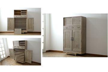 中古品】桐箪笥 着物収納 時代家具 桐製 アンティーク 昭和レトロ 送料