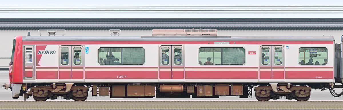 京急電鉄 新1000形（15次車）デハ1367（PMSM搭載車）の側面写真