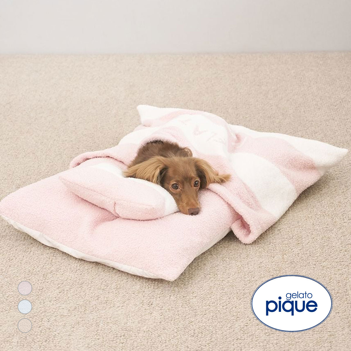 ジェラートピケ CAT&DOG ベビモコおふとんセットL ジェラピケ gelato