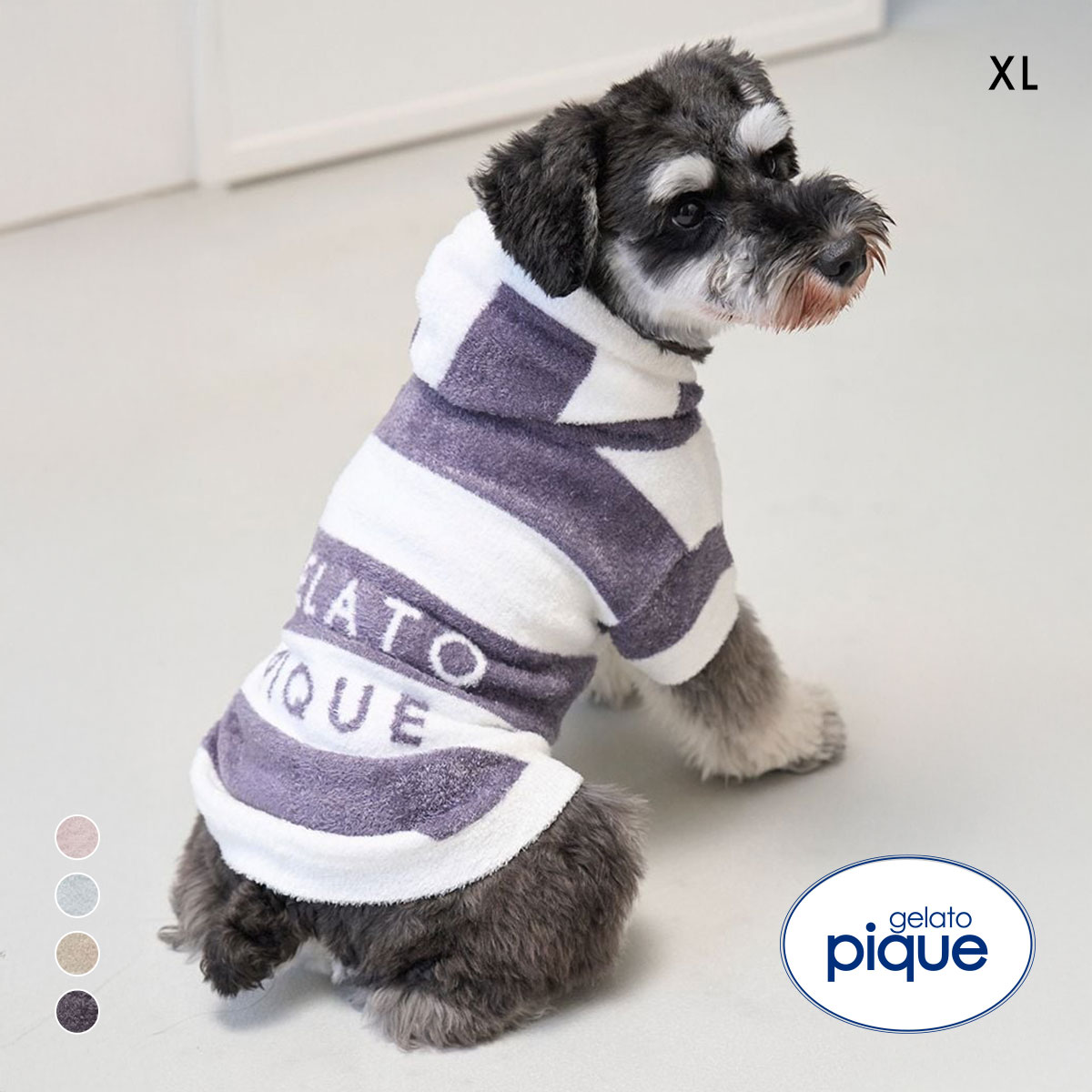 ジェラートピケ 中綿ベスト ベア 犬 ドッグ ダウン ジェラピケ XXLサイズ