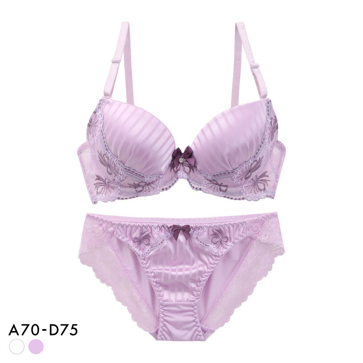 サンエイ ガーリーリボンブーケ ブラセット ABCD 脇肉 はみ肉すっきり