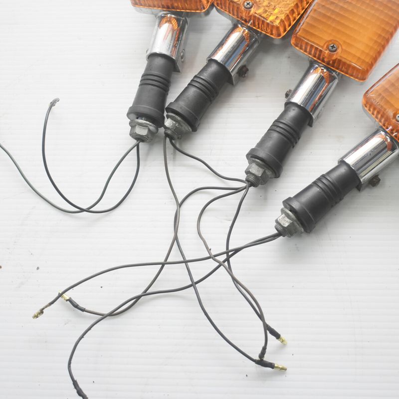 新品 ヤマハ XJ400 XJ550 純正タイプメッキ ウインカー 4本セット