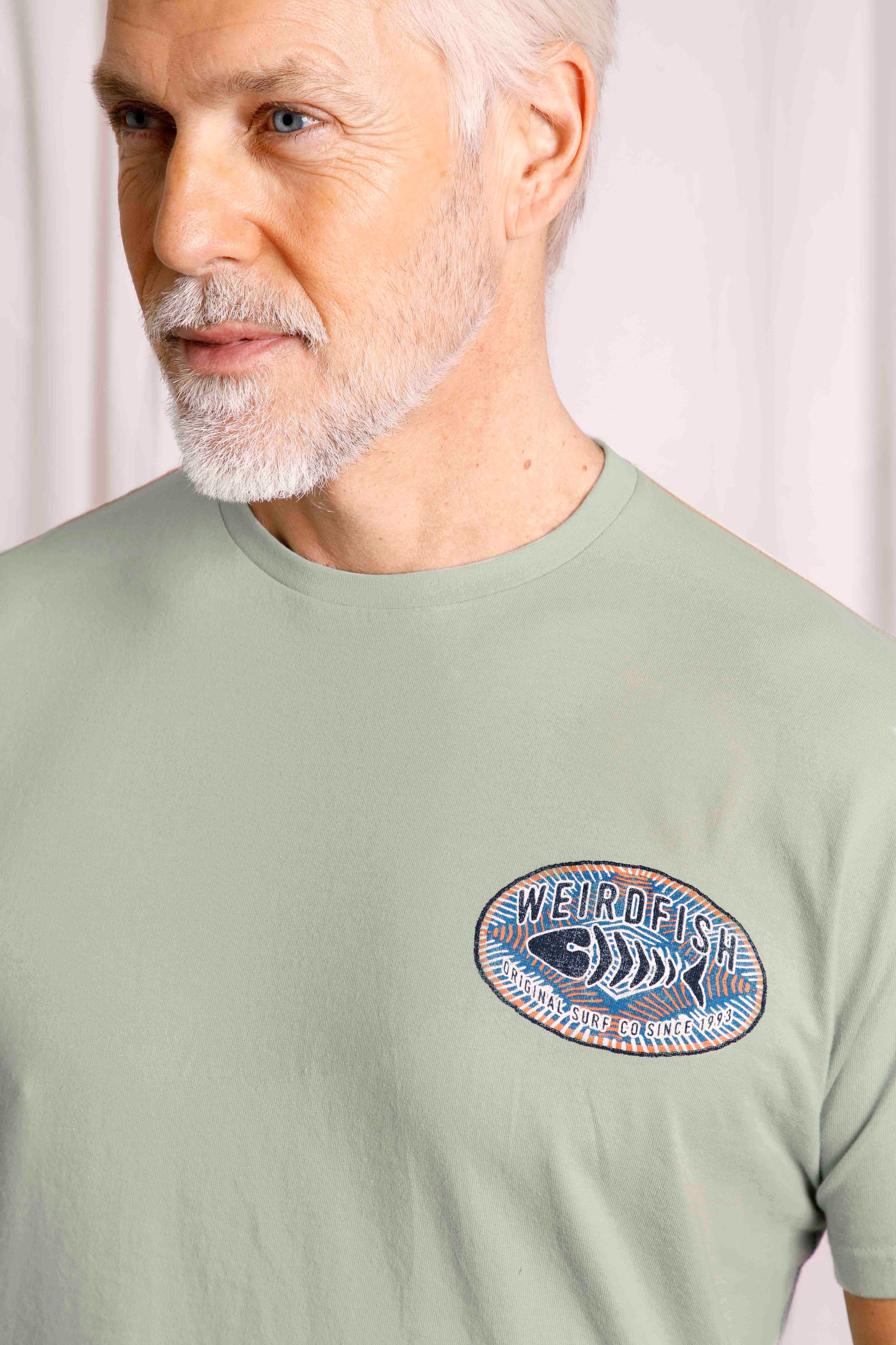 Original Surf Graphic T-Shirt Pistachio | Weird Fish