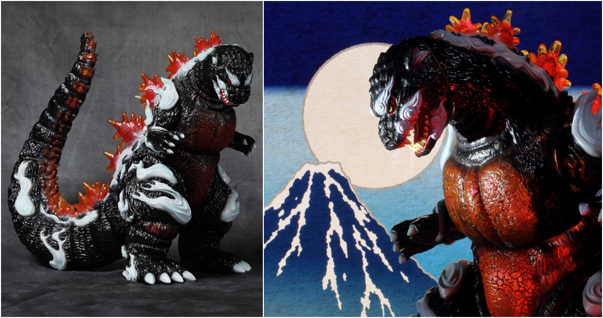 GODZILLA ゴジラ浮世ノ絵 黒 Frog Tree T-BASE GODZILLA ゴジラ浮世ノ絵 黒