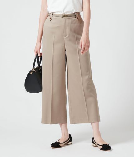 ウォッシャブルストレッチ ガウチョパンツ(71313401-2024