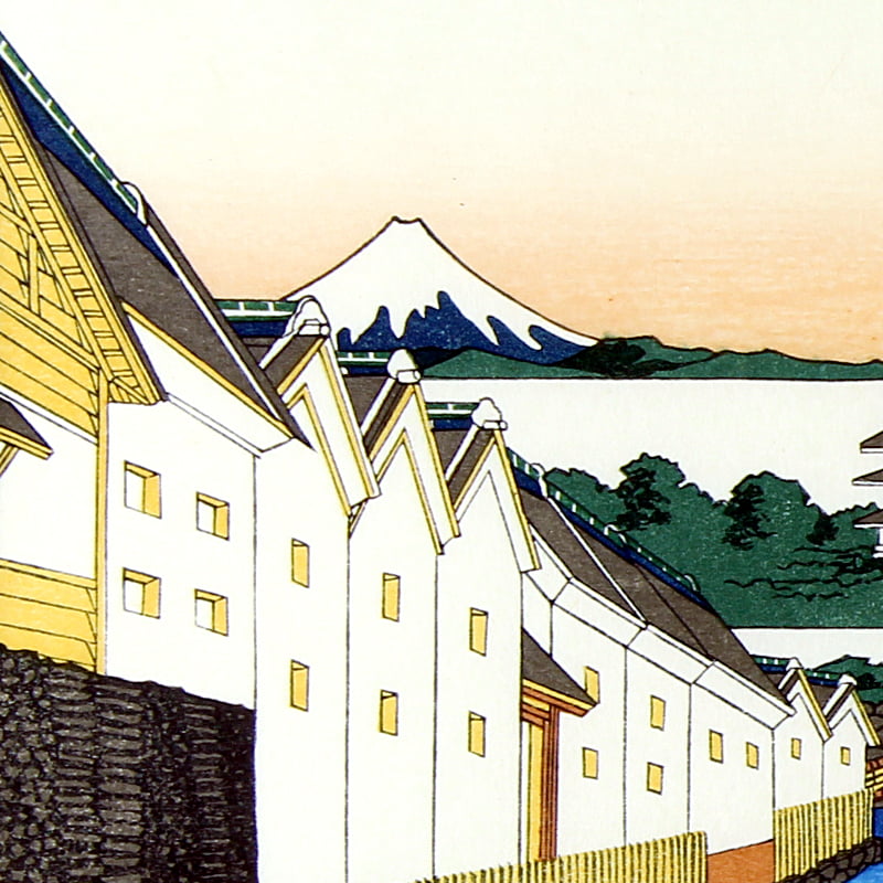 富嶽三十六景 江戸日本橋｜葛飾北斎【富士山世界文化遺産登録10周年