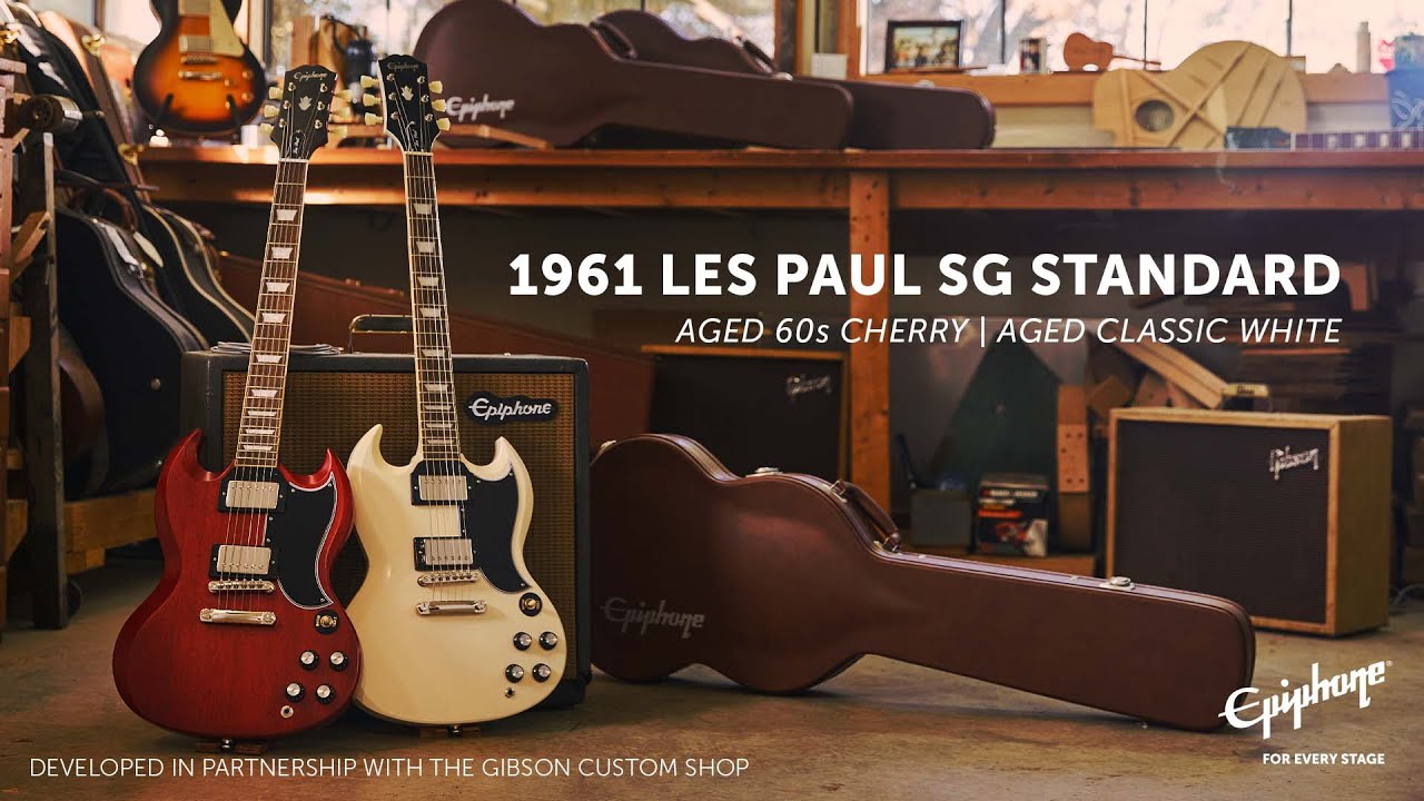 Epiphone pays tribute to the first-ever SG model with Burstbucker