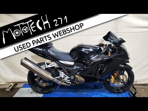 2005 Kawasaki ZX12R Ninja Front Stay Fairing Mirror Rear View