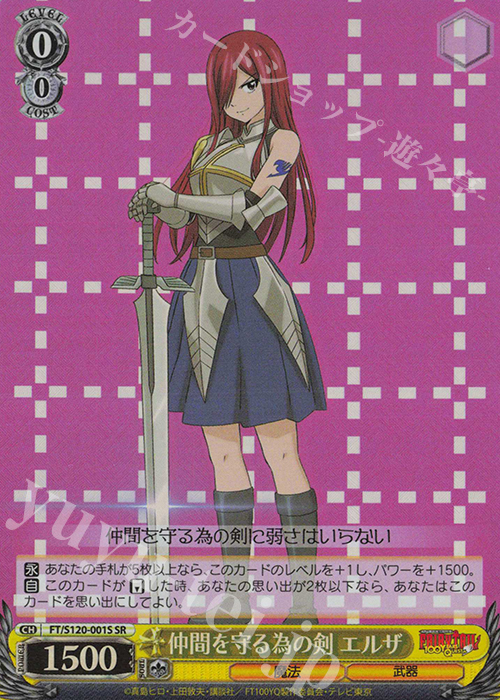 仲間を守る為の剣エルザ】ヴァイスシュヴァルツフェアリーテイルSEC＋