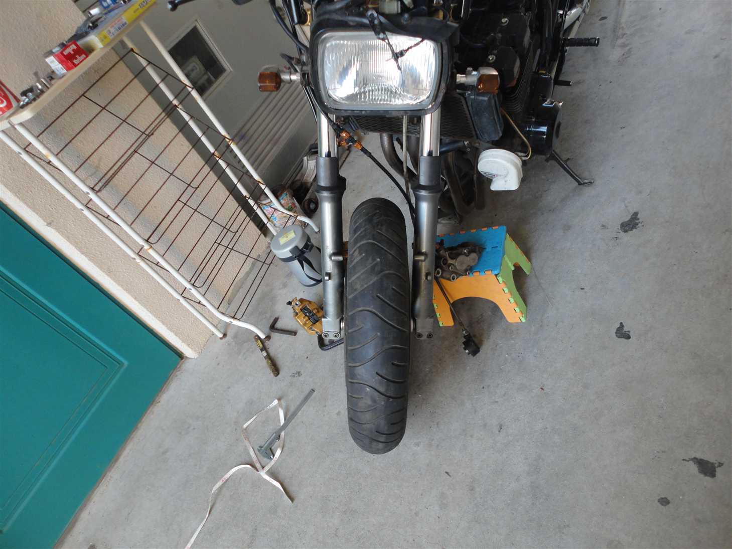 ZRX400スペック、大径アクスルシャフト20パイ