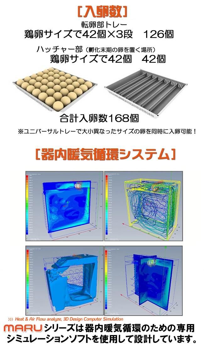 MARU 190 DELUXE 業務用大型孵卵器 | 正規輸入代理店 ベルバード