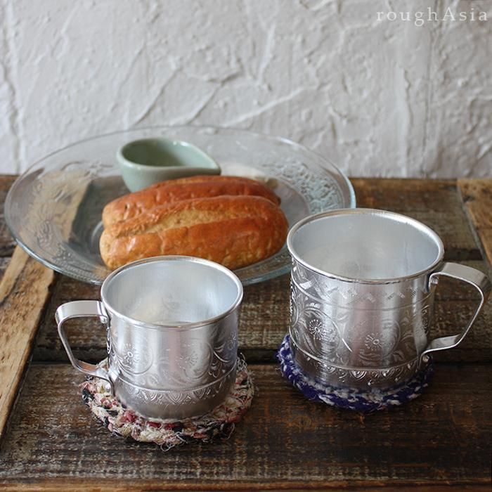 タイ｜タイ模様のアルミ製マグカップ（300ml）/暑い夏の冷え冷え