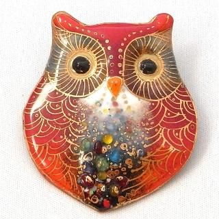 作家物 日本 鶴岡鉦次郞作 銀製 七宝焼 ブローチ 七宝焼ブローチ 鶴岡