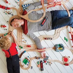 BRIO ブリオ］レールウェイセット カーゴレールデラックスセット - 木