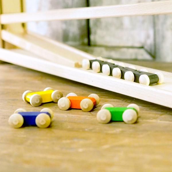 Beck ベック社 トレインカースロープ 木製スロープトイ - 木のおもちゃ