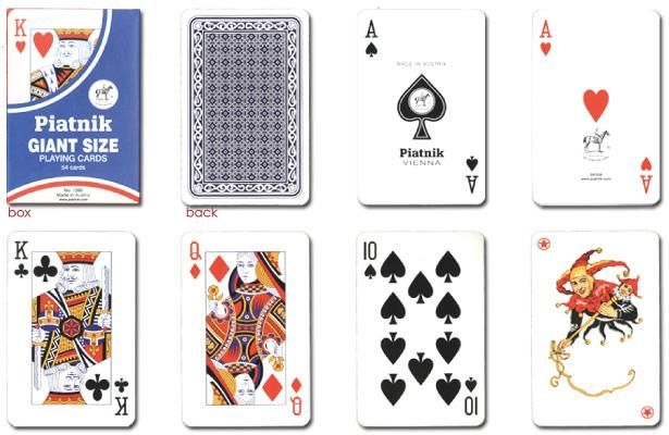 ディスプレイやマジック、教育用に】ピアトニック・ジャンボトランプ