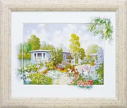 未使用品 ピーターモッツ 風景画 ホワイトフレーム ピーターモッツ