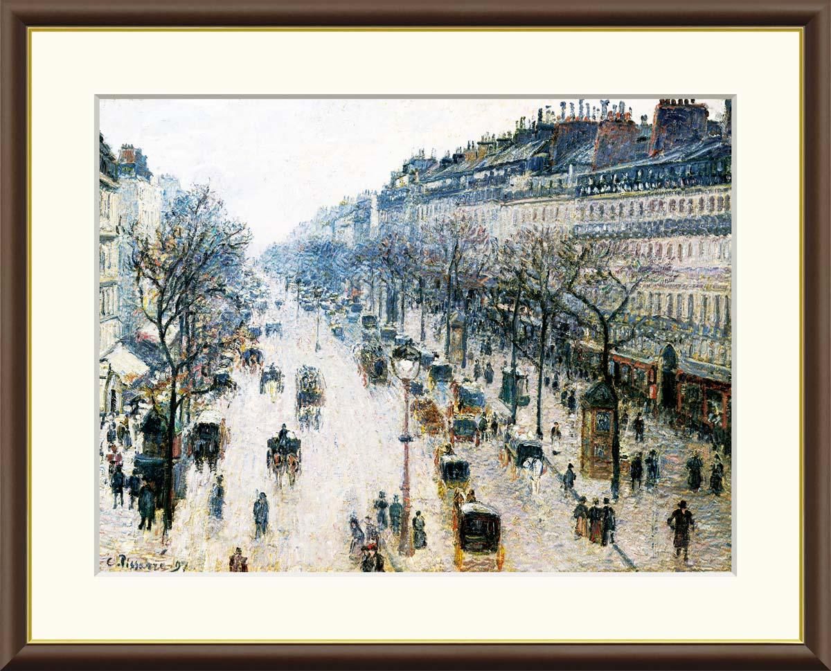 カミーユ・ピサロオペラ大通り 雪の効果 朝