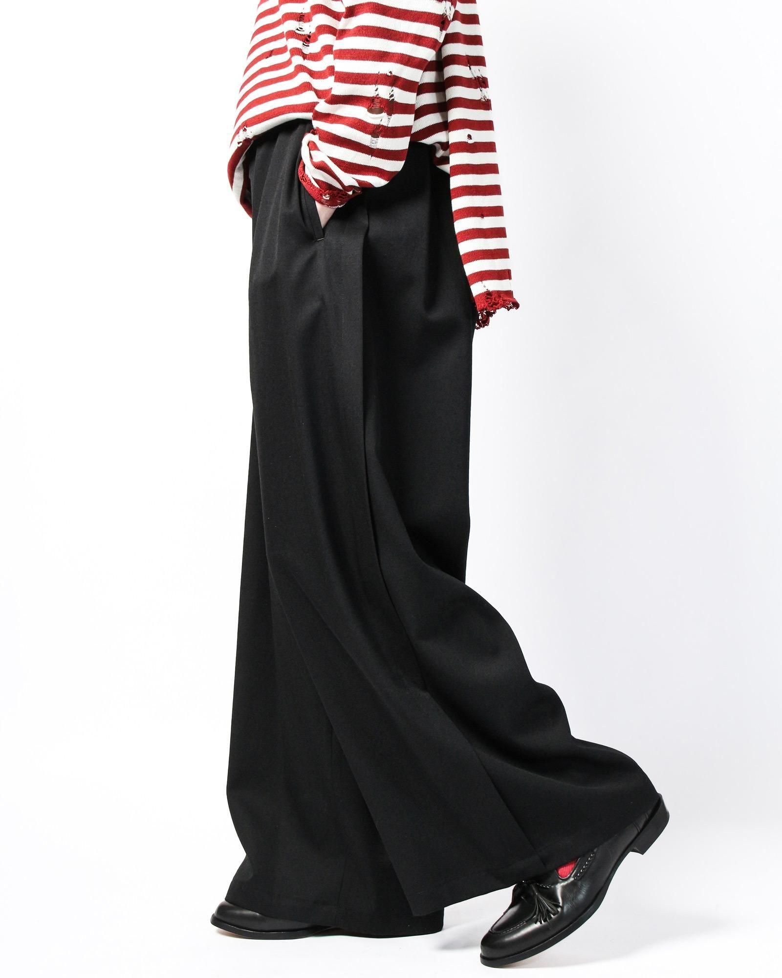 サルバム ギャバジンタックワイドパンツ| sulvam Gabardine Tuck Wide