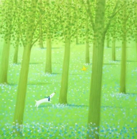 葉祥明 ダイヤモンドスクリーニング 「ジェイクとアシカさん」 葉祥明