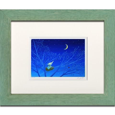 葉祥明 「春のせせらぎ」 絵画 版画 ダイヤモンド.スクリーニング 葉