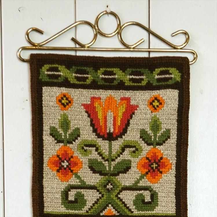 TVIST ツヴィスト刺繍 鳥と花と鹿縦長 - 北欧スタイル雑貨ピーティオ