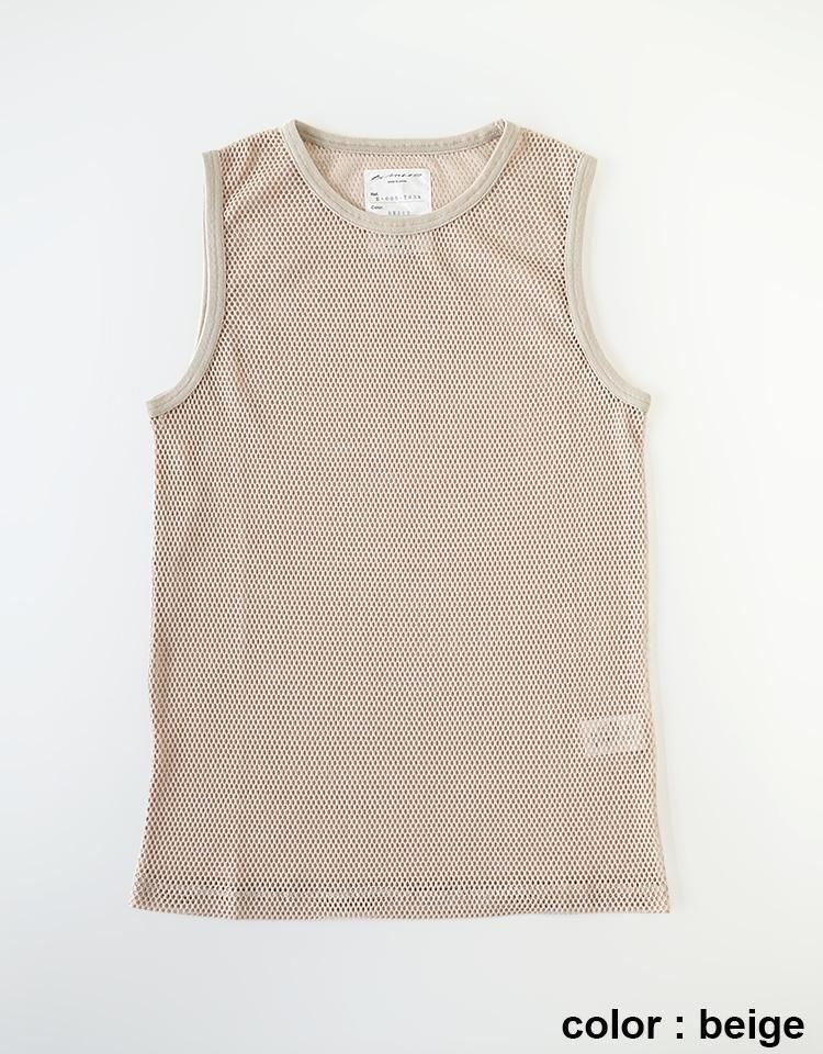 BLACKBIRD / mesh tank top サイズ1 Cotton Mesh Tank Top in Black