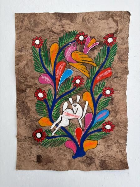 アマテ絵画 - メキシコ雑貨とメキシコの民芸店 トンボラ 通販 フォーク